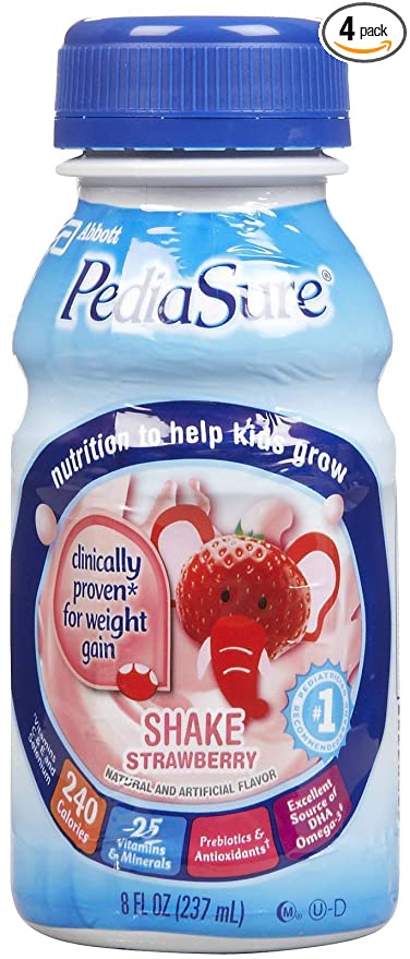 PEDIASURE SHAKE STRAWBERRY 8oz