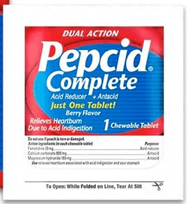 PEPCID CHEWABLE BERRY 1 TABLET