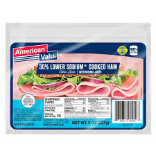 AMERICA VALU LOWER SODIUM HAM 8oz