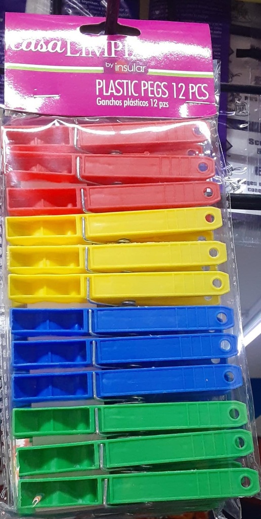 PLASTIC CLOTHES PINS PQ 12    