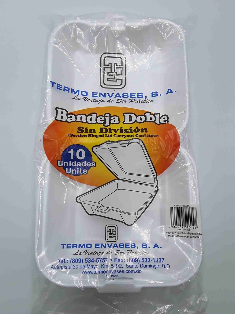 PLATOS CHINO DOBLE PQTE 10    