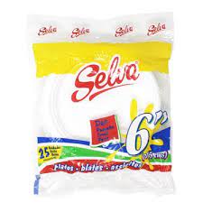 PLATOS LISO SELVA PQT/25      