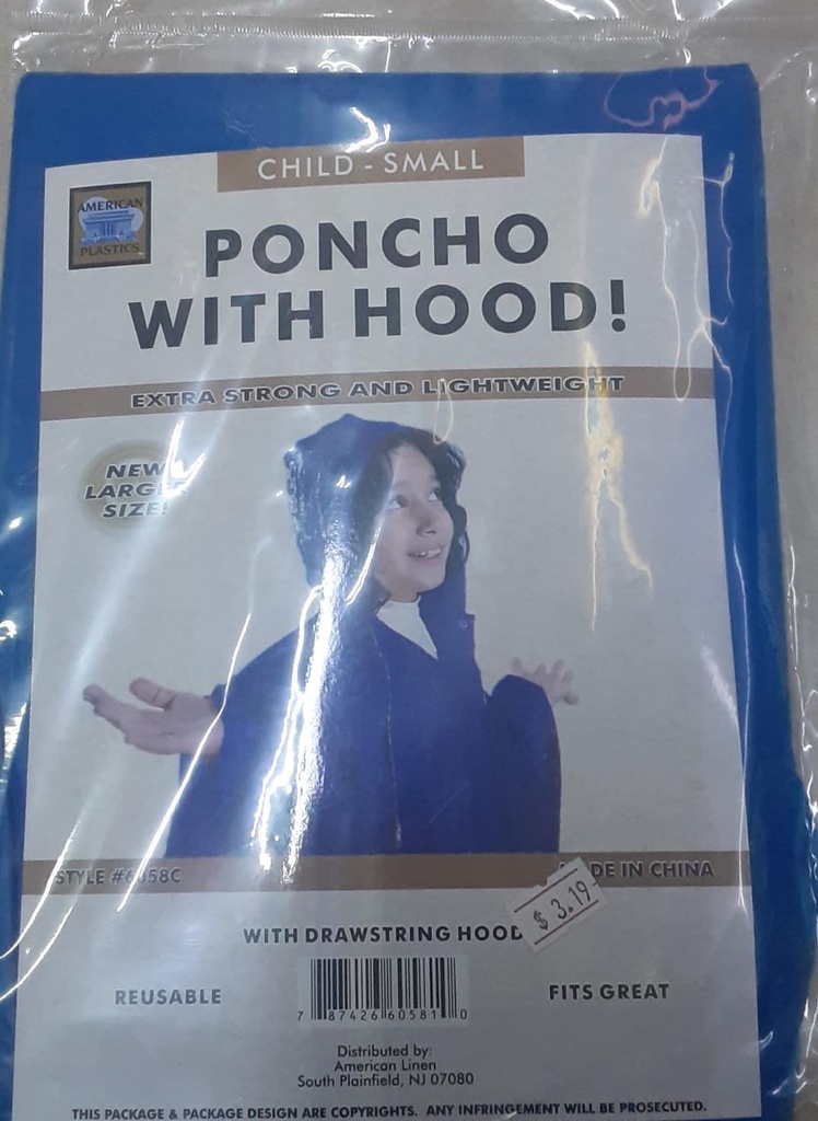PONCHO WITH HOOD NINO         