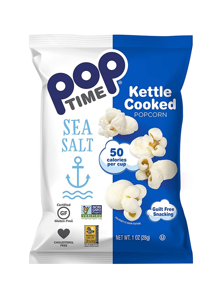 POP TIME POP CORN SEA SALT 1oz