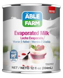 ABLE FARM LECHE EVAPORADA 12oz