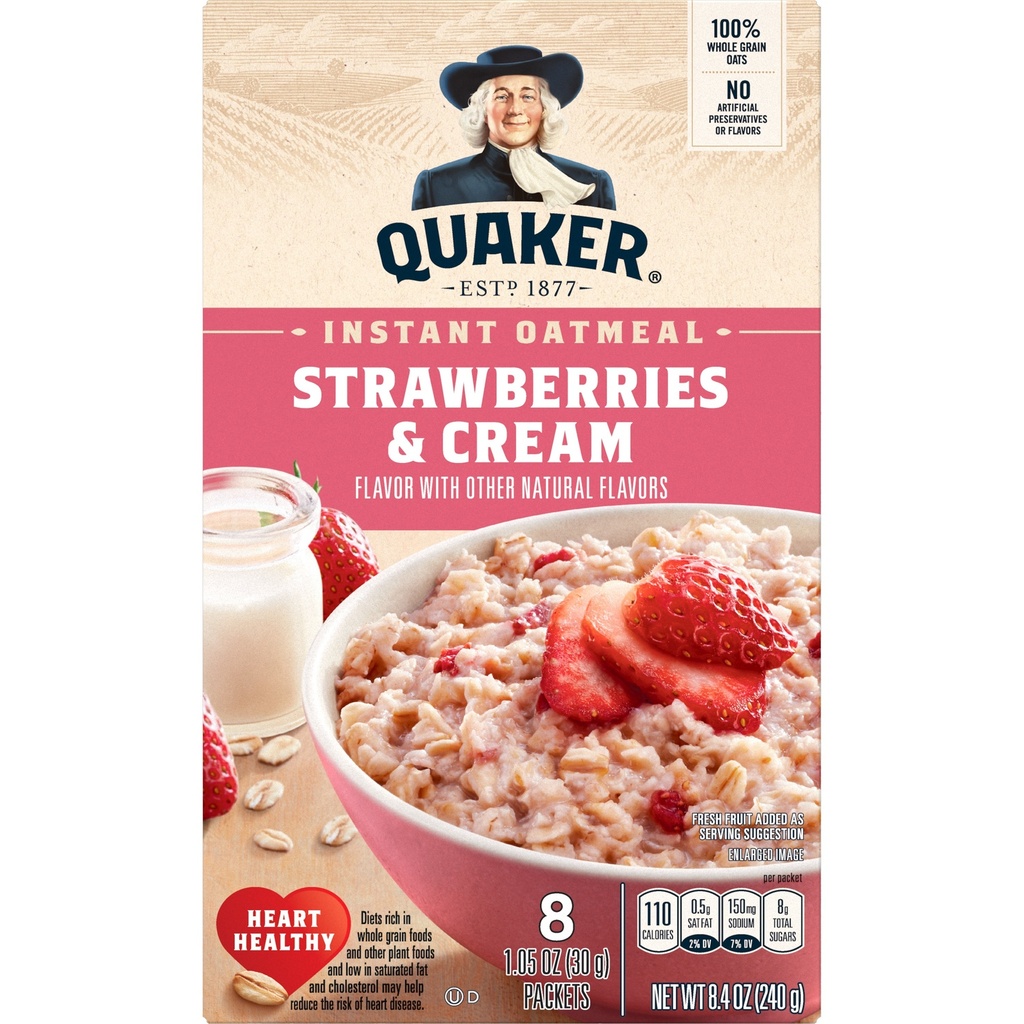 QUAKER OAT&YOGURT STRAWBERRY 8