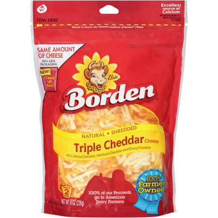 QUESO BORDEN TRIPLE SHEDDAR   