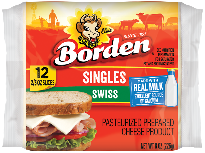 QUESO SWISS BORDEN PQT/12 8oz 