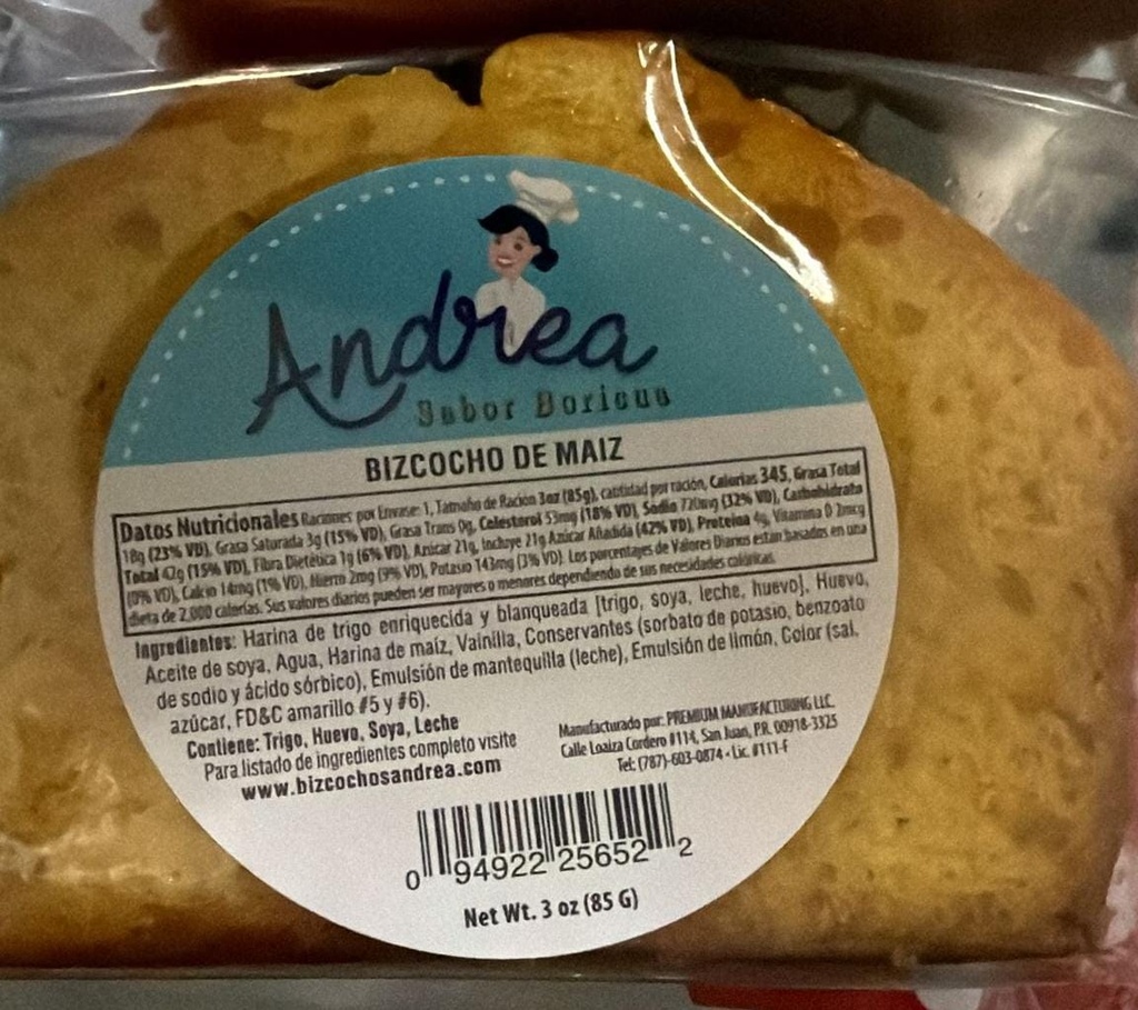BIZCICHO DE MAIZ ANDREA 3oz        