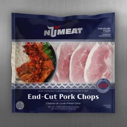 CHULETAS DE CERDO S/H NUMEAT 2lb   