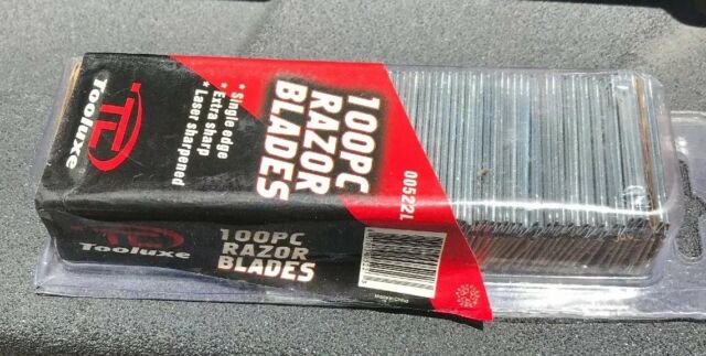 RAZOR BLADES 100PC TOOLUXE    