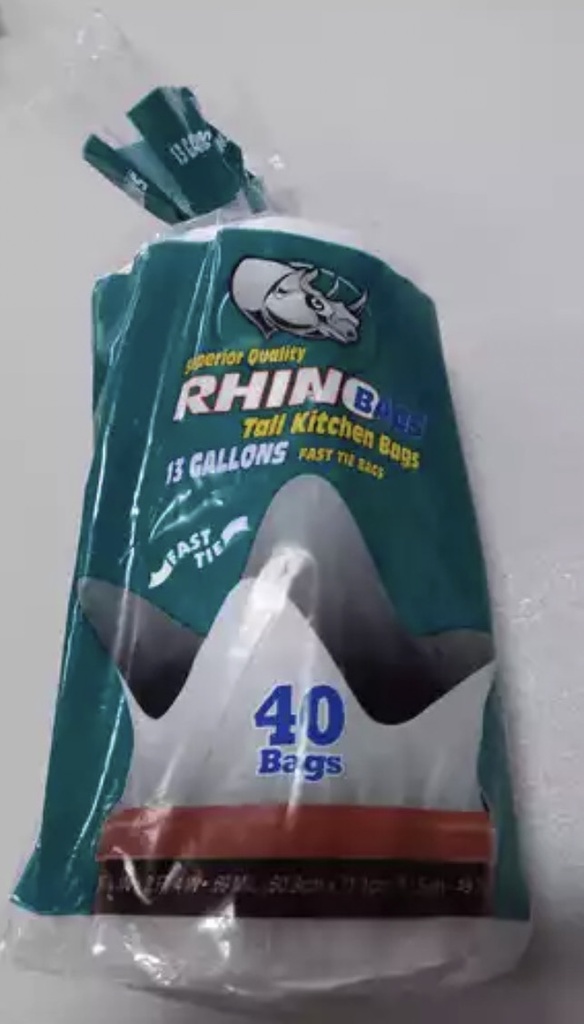RHINO BAGS 13 GALLONS         