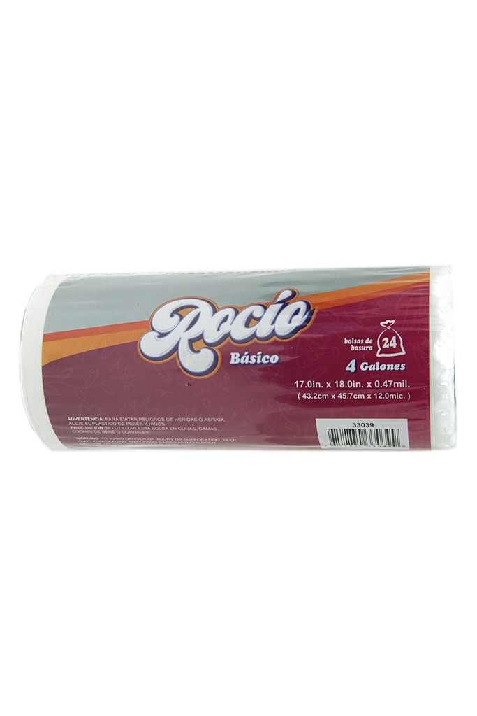 ROCIO BOLSAS BASURA 4g pq24   