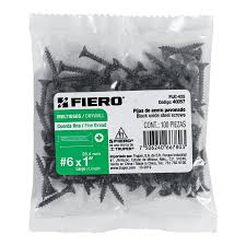 TORNILLOS GIPSON FIERRO #6/1" 100pcs