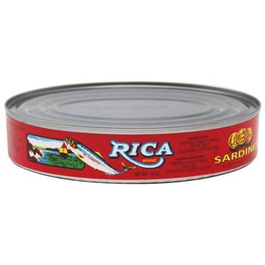 SARDINAS OVALADAS RICA 15oz   