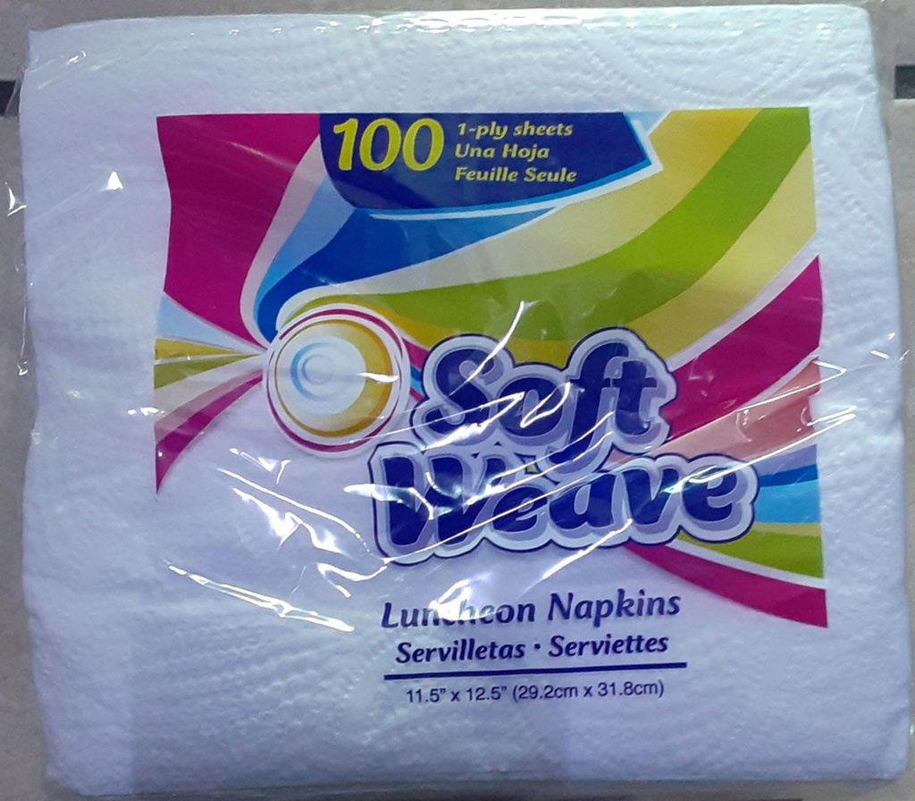 SERVILLETA SOFTWAVE PQT/100   