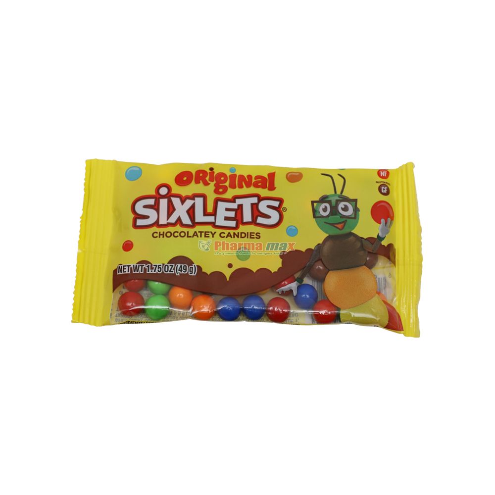 SIXLETS CHOCOLATE CANDY 1.75oz