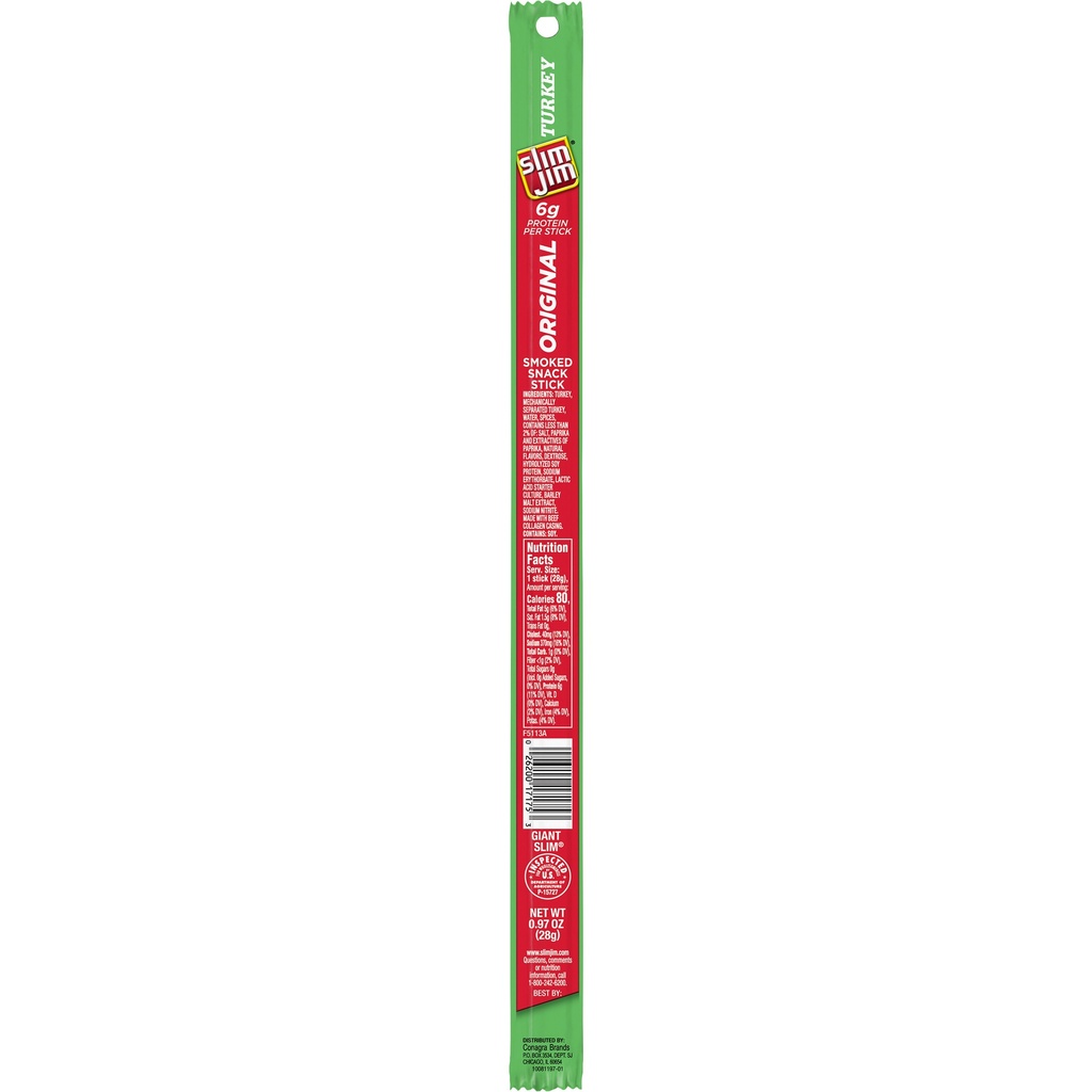 SLIM JIM TURKEY ORIGINAL      