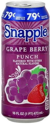 SNAPPLE GRAPE PUNCH 16oz      