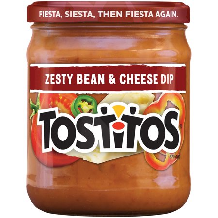 TOSTITOS ZESTY BEAN CHEESE 15.