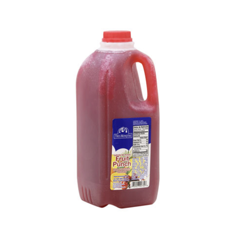 TRES MONJITAS FRUIT PUNCH 1/2 