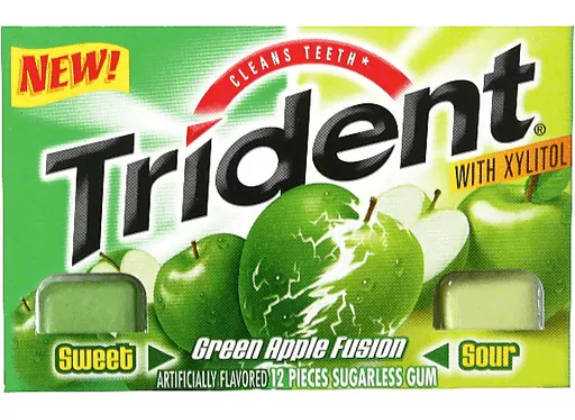 TRIDENT GREEN APPLE FUSION    