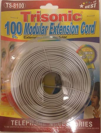 TRISONIC CABLE TELEFONO 100ft 
