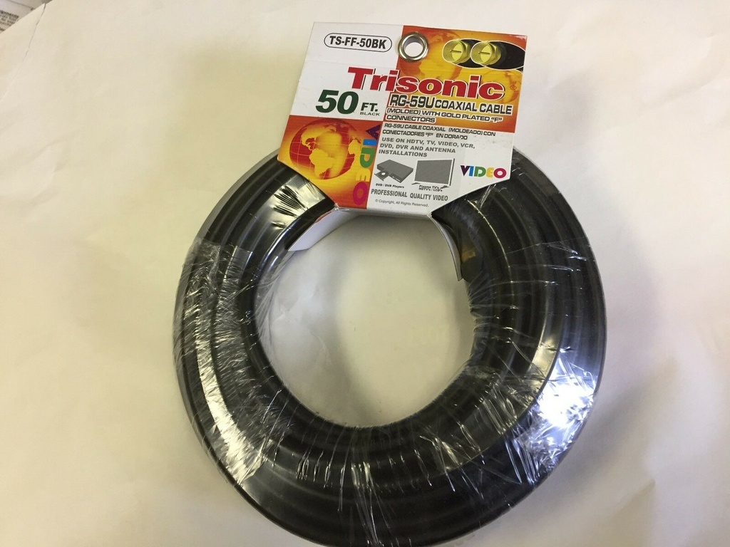 TRISONIC CABLE TV 50ft        