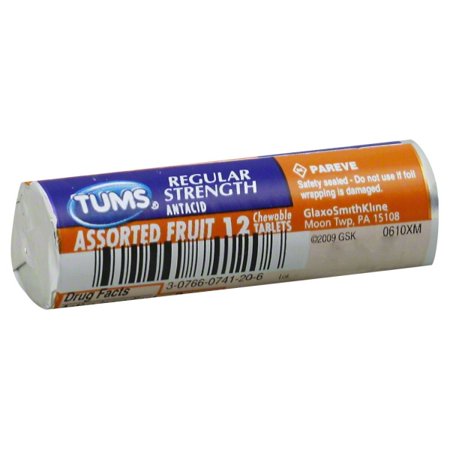 TUMS ASSORTED FRUIT 12 TABLETA