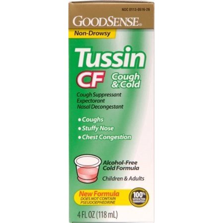 TUSSIN CF COUGH & COLD 4oz    