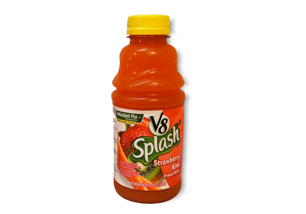 V-8 SPLASH STRAW KIWI 16oz    