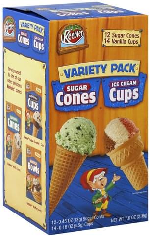 VARIETY PACK ICE/CREAM CUP 7.6