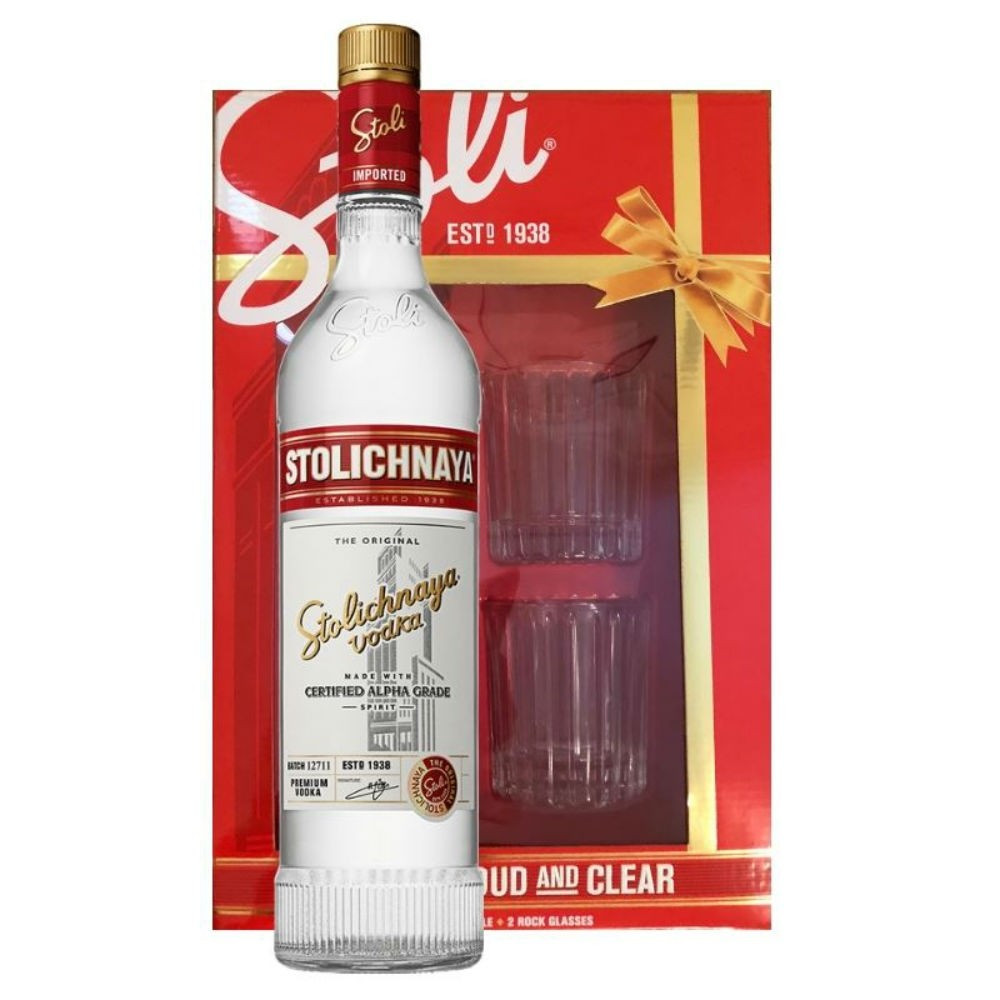 VODKA STOLICHNAYA GIFT 750ml  