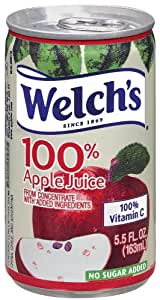 WELCH'S APPLE JUICE 100% 5.5oz