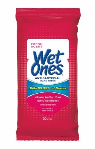 WET ONE ANTIBACTERIAL WIPES   