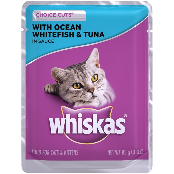 WHISKAS WHITEFISH & TUNA 3oz  