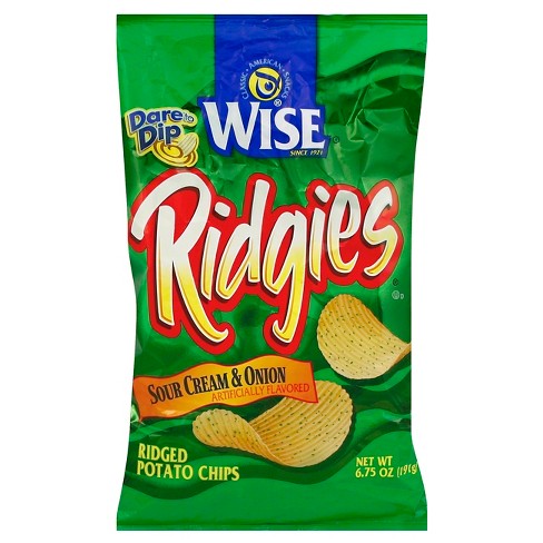 WISE RIDGIES SOUR CREAM 6.75oz