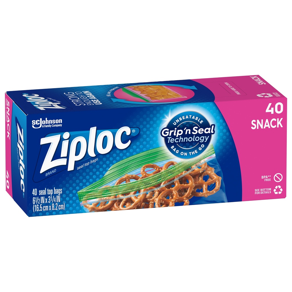 ZIPLOC SNACKS PQT/40          