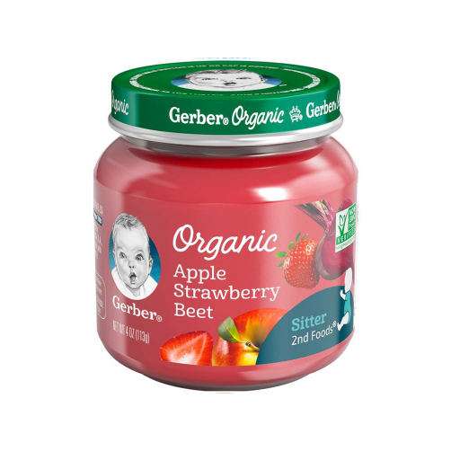 GERBER ORGANIC APPLE/STRA/BEET