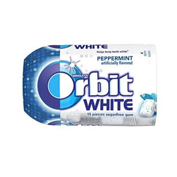 ORBIT WHT PEPPERMINT 15ct