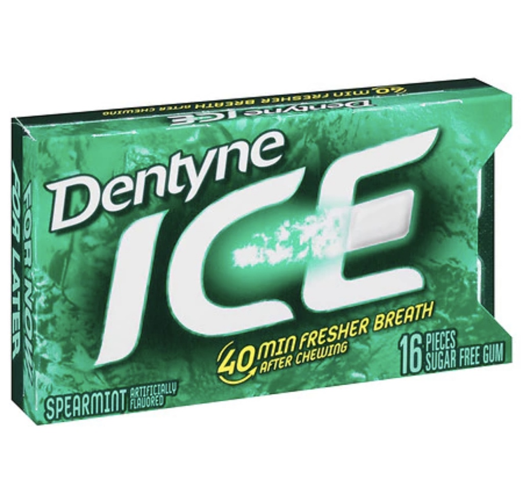 DENTYNE ICE SPEARMINT 16pieces