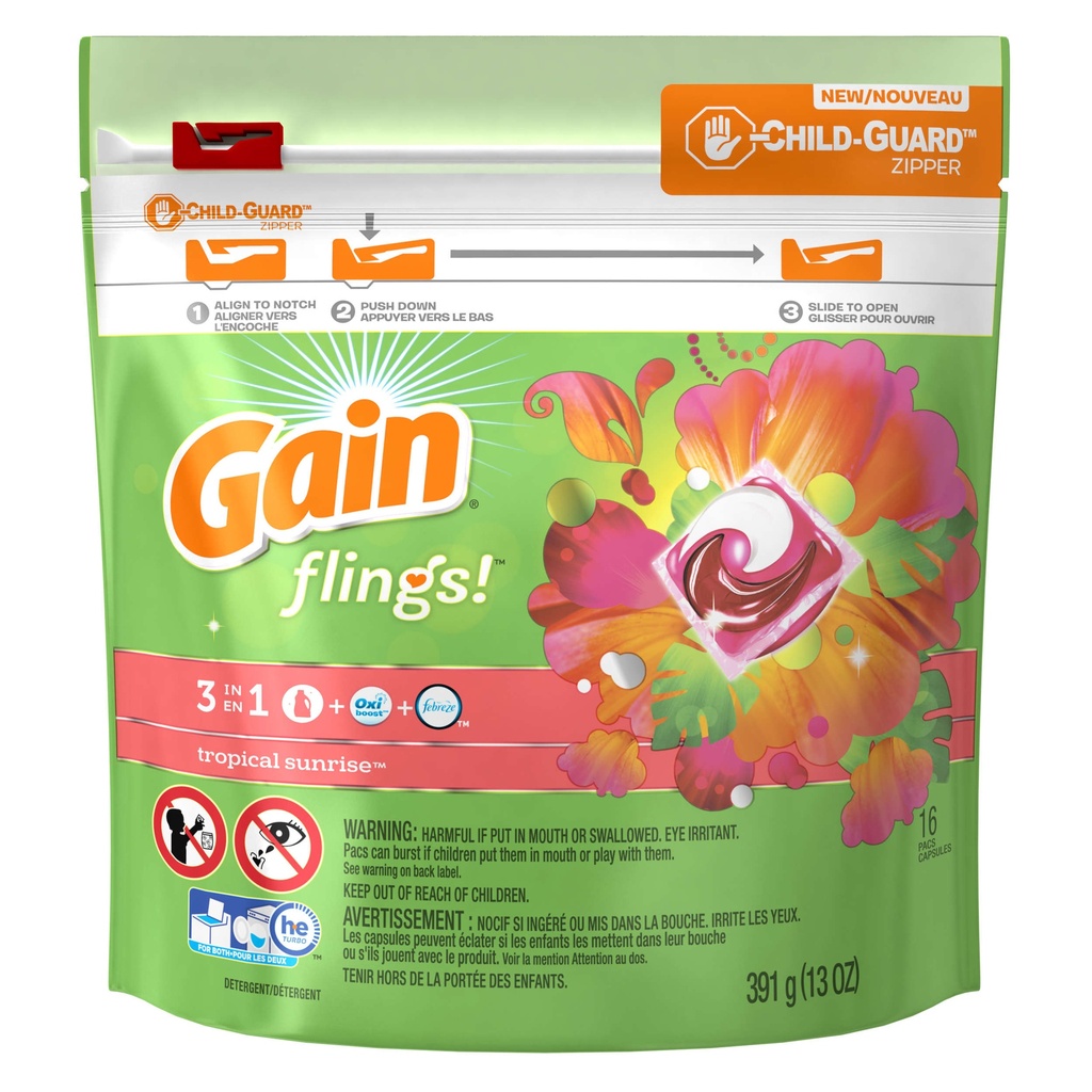 GAIN FLINGS TROPICAL 13oz.