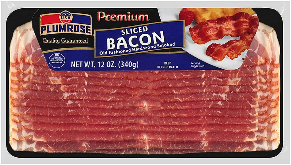 PLUMROSE SLICE BACON 12oz
