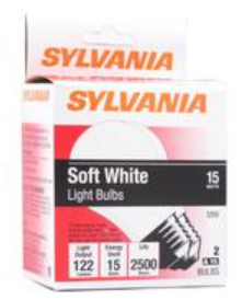 BOMBILLA SYLVANIA 15W PQ 2