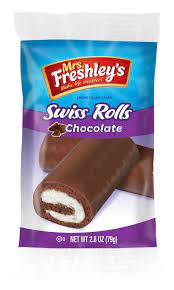 MRS. FRESHLEY'S CHOCOLATE SWISS ROLLS 2.8oz