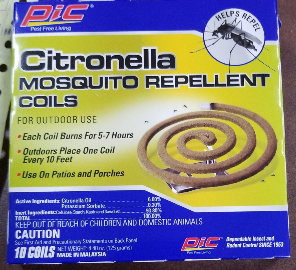 CITRONELLA MOSQUITO COILS PQ10