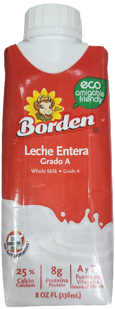 UHT BORDEN LECHE ENTERA 8oz