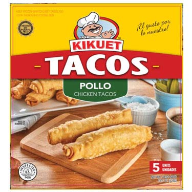 KIKUET TACOS DE POLLOS PQT 5