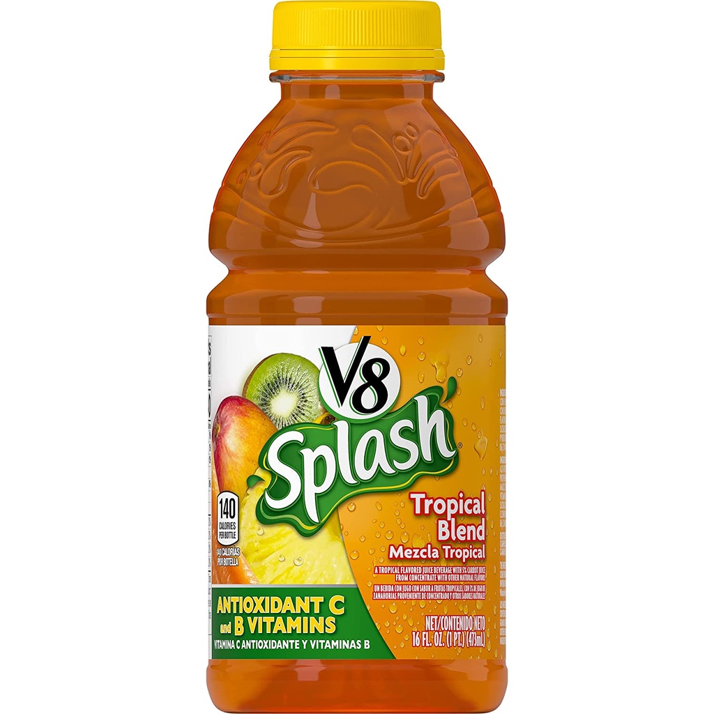 V-8 SPLASH TROPICAL BLEND 16oz