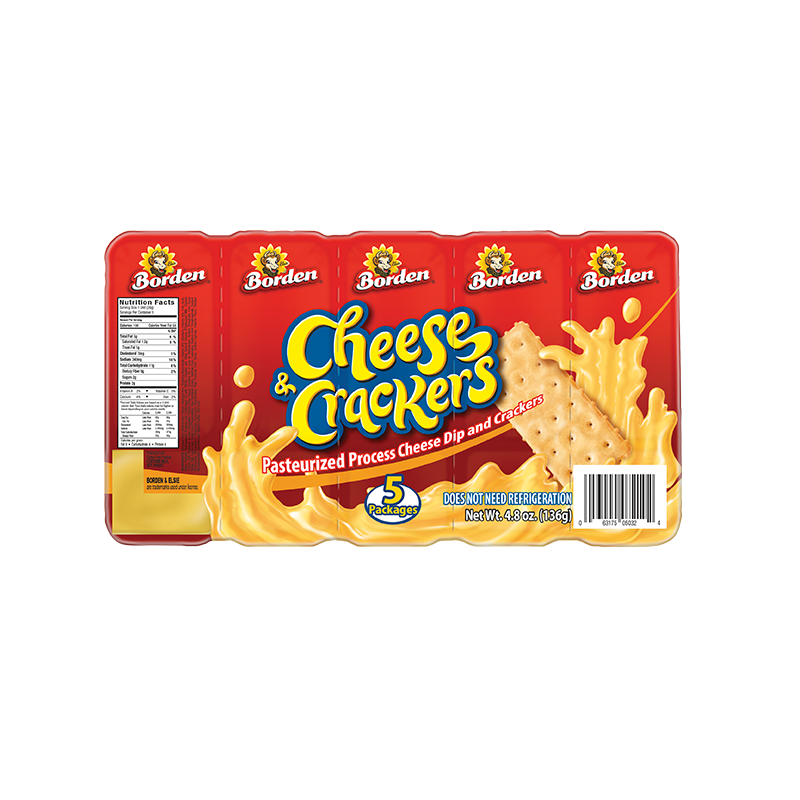 BORDEN CHEESE & CRACKERS PQT/5